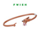 FWISH飞未夕 礼物 抱心腊肠犬手环男女通用设计师款