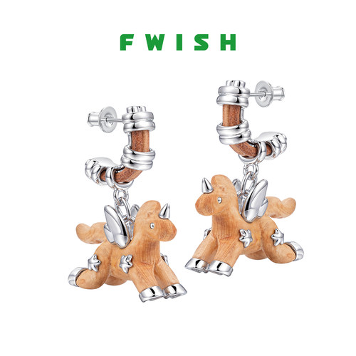 FWISH独角兽轻奢独特设计耳饰女