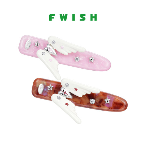 FWISH飞未夕爱心翅膀发卡新款