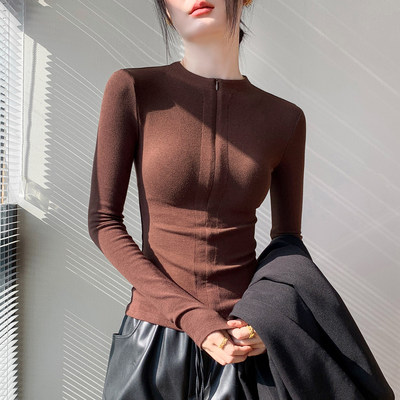 秋冬洋派百搭长袖T恤女士