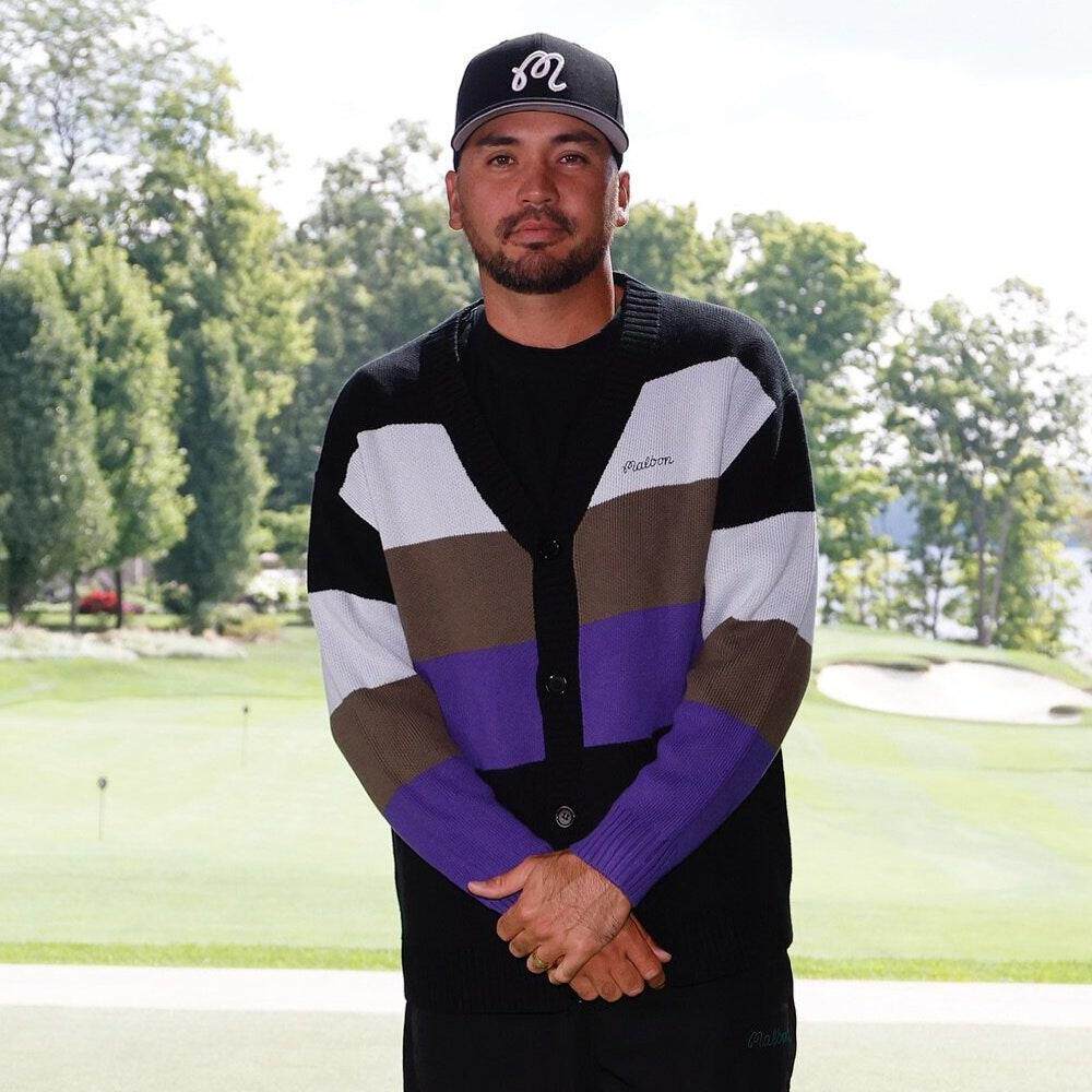 Malbon golf Fairbanks Cardigan Sweater杰森戴伊高尔夫针织衫