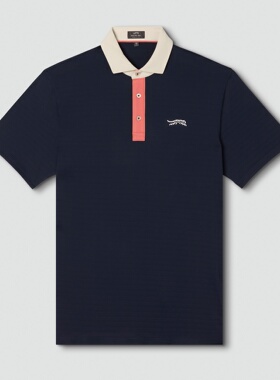 sun day red高尔夫短袖男格伍兹Refined Crosswind Contrast Polo