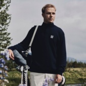 Manors Windbreaker男子防风高尔夫长袖 golf 代购 Merino Tech 衫