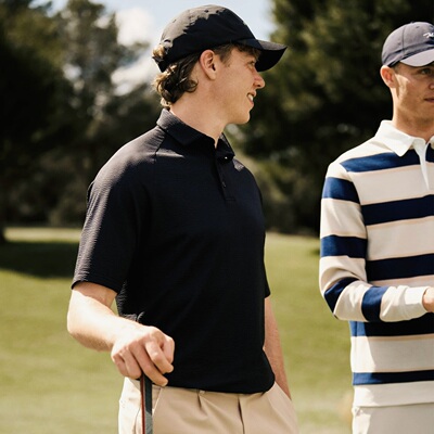 Macade高尔夫短袖衫男轻质透气泡泡纱新款Pine Seersucker Shirt