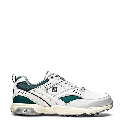 代购Footjoy X METALWOOD Golf男联名限量白绿复古舒适高尔夫球鞋