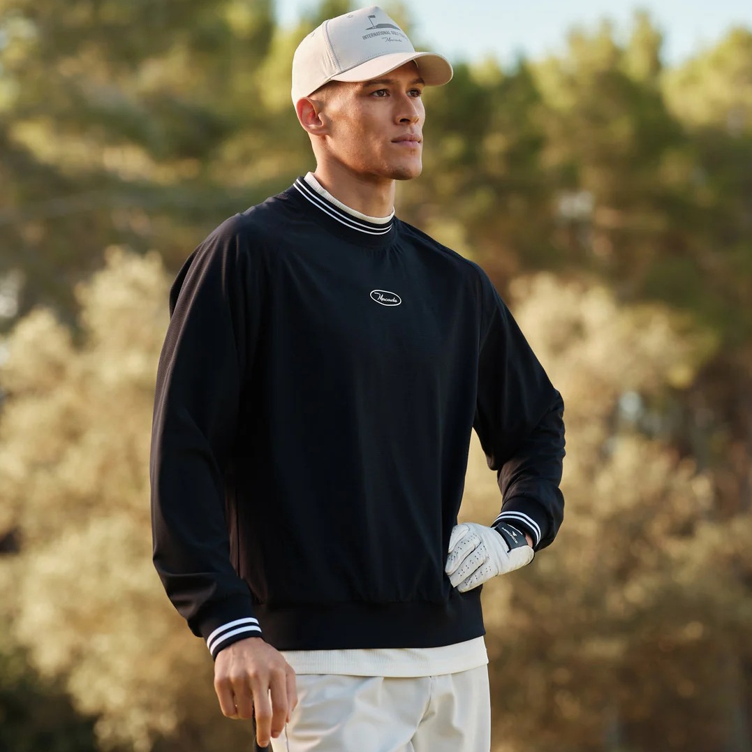 代购Macade高尔夫长袖衫男复古耐用防风衣TX Links Windbreaker