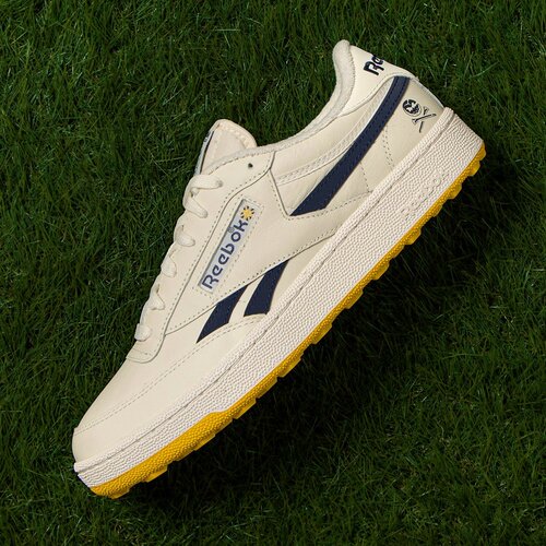 代购Reebok高尔夫球鞋男皮面防水舒适无钉款Club C Golf Revenge