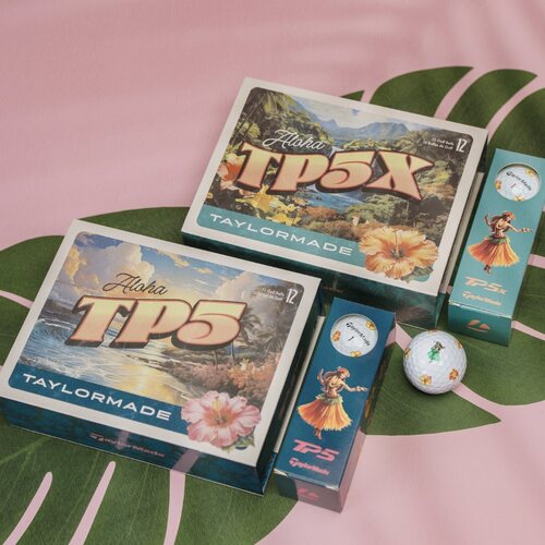 代购TaylorMade高尔夫球五层球TP5 pix Island Time Golf Balls