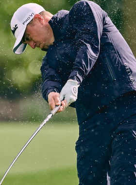 Greyson高尔夫短雨衣男Chenoa Heavyweight Chenoa防风防水夹克