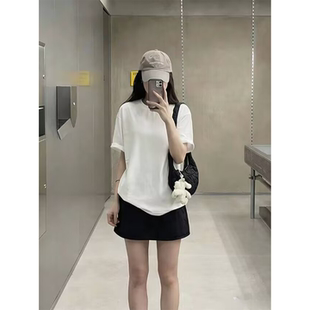 女装2026新款今年流行爆款夏季高质量白色宽松纯棉短袖t恤上衣服