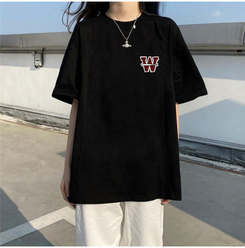2026早春新款欧货纯棉短袖t恤女