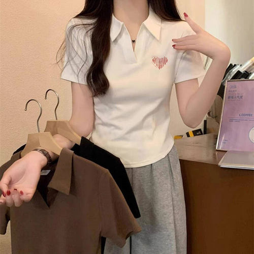纯棉短袖t恤女2026新款修身上衣