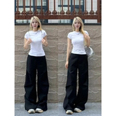 白色韩系氛围感内搭打底衫 t恤上衣 穿搭短袖 女2026新款 高级好看