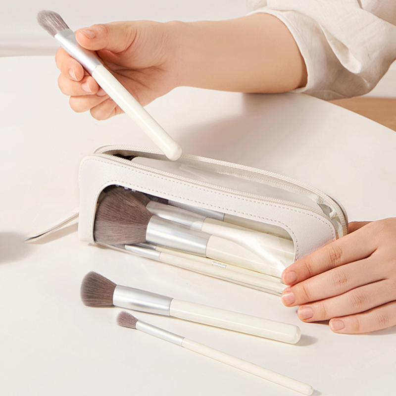 ins风透明便携口红化妆刷收纳包