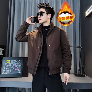 冬装 棉袄2025新款 加厚棉衣外套 潮牌痞帅短款 高级感立领棉服男冬季