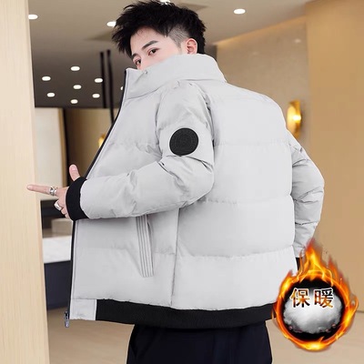 加厚棉衣外套男保暖连帽工装棉服