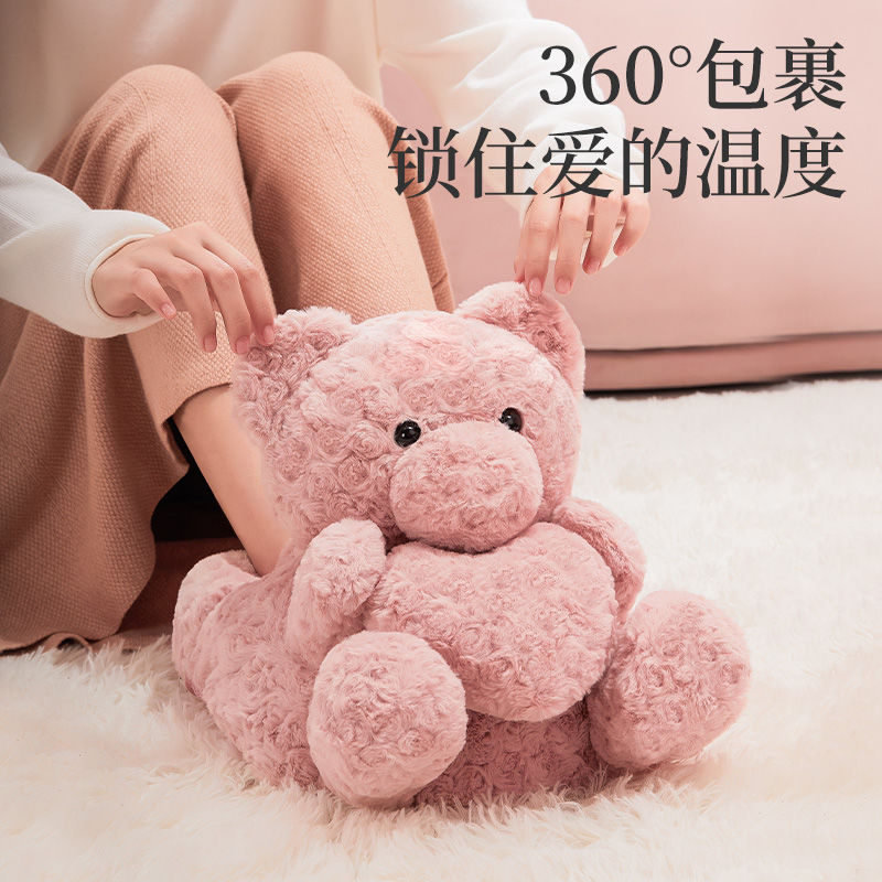 暖脚宝充电式暖手宝无线暖床宝电热水袋送女友毛绒熊冬天暖脚神器