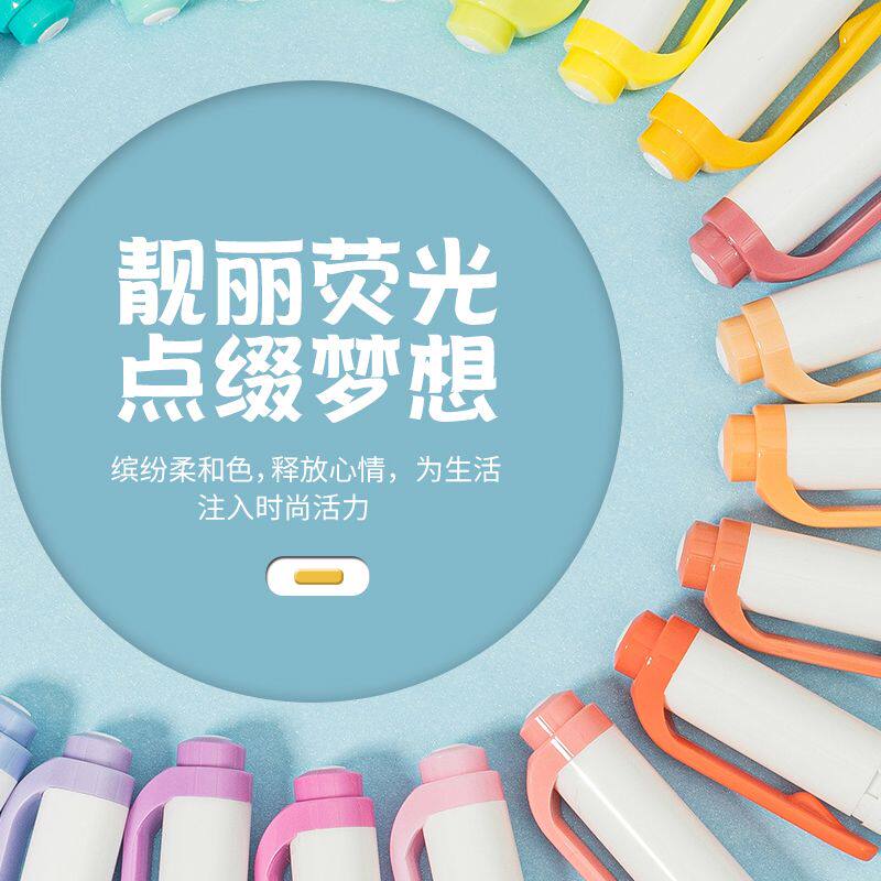 日本ZEBRA斑马荧光笔套装WKT7双头标记笔学生用手帐彩色记号笔