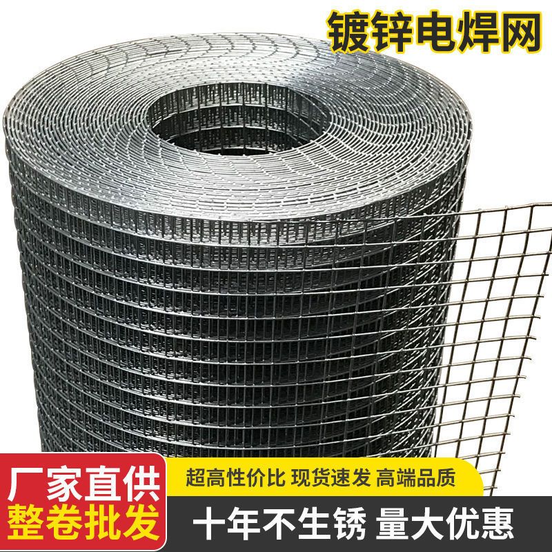 镀锌铁丝网围栏网养殖网格网钢丝网防护网养鸡铁网子拦鸡网抹墙网
