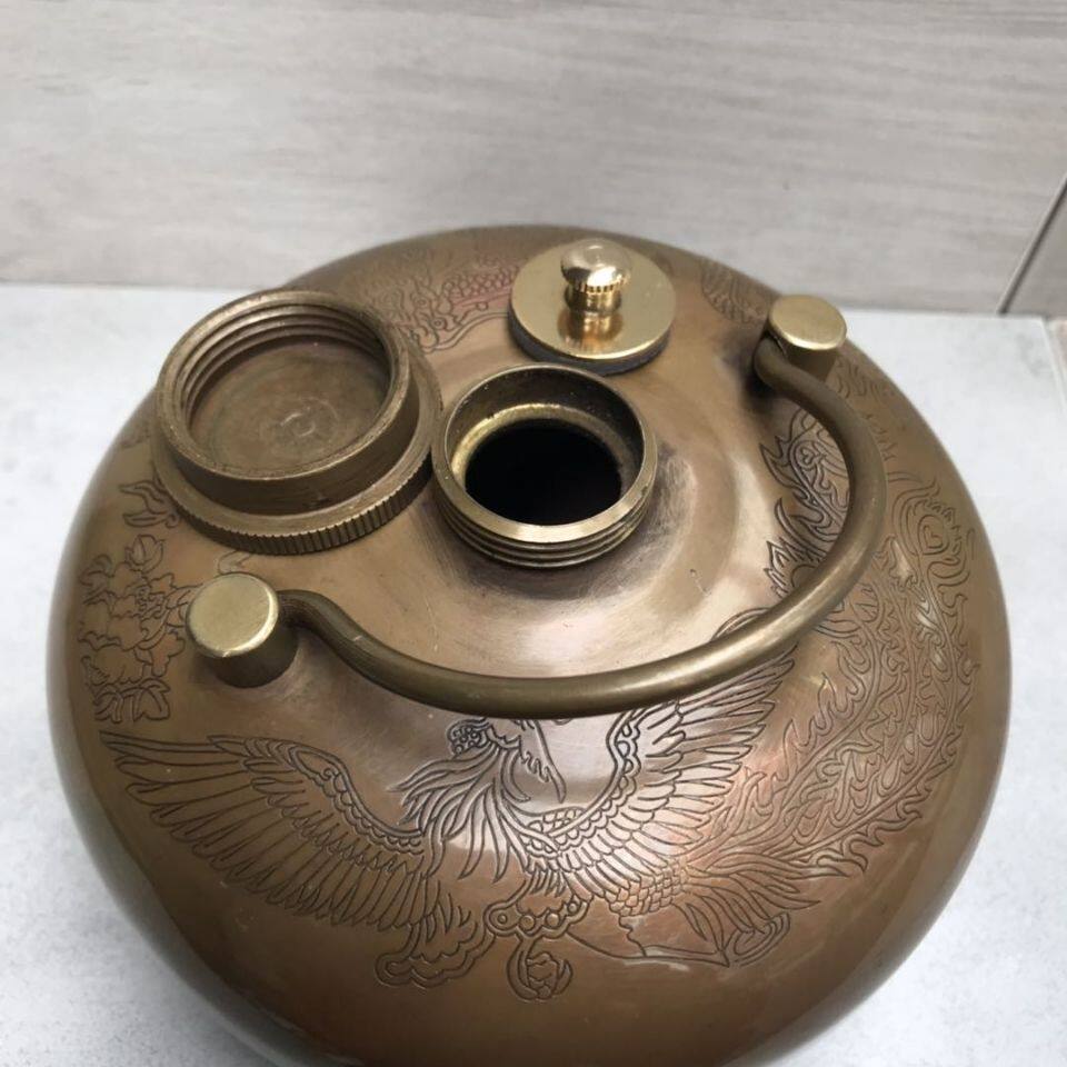 汤婆子纯铜复古加厚暖壶注热水袋暖手宝暖脚宝唐汤婆婆汤壶捂子
