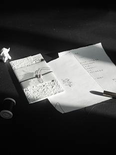 柏子茗｜椒叔叔黑白泼墨信封信纸套装 小众告白情书邀请函 新中式