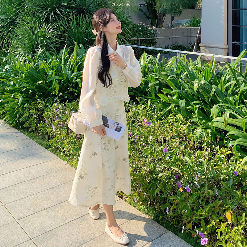 长期有货支持退现天丝套裙清新小香风，女装连衣裙，浙宝220A