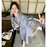 长期有货支持退现条纹裙全棉舒适，女装连衣裙，浙宝220A
