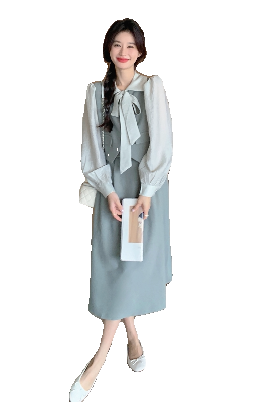 主推新款假三件套连衣裙学院风P145k188,女装连衣裙,浙宝220A