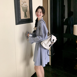 主推款条纹新款短裙新中式时尚大方图片