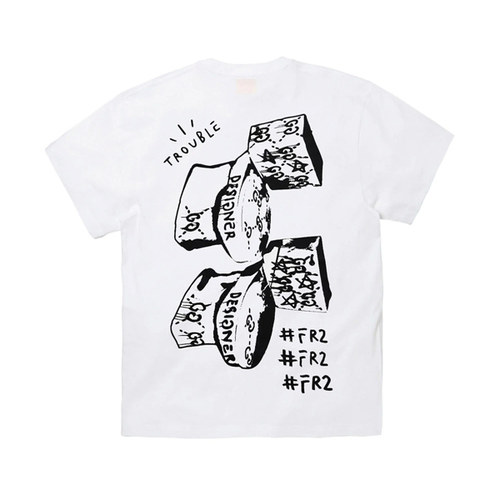 Trevor Andrew aka GHOST #FR2 T-shirt 男女圆领宽松短袖T恤潮