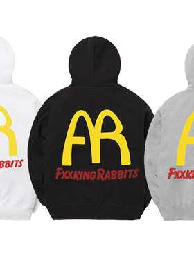 #FR2 Fxxking Rabbits FR LOGO Hoodie 男女连帽卫衣帽衫潮秋冬