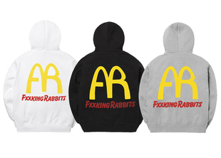 #FR2 Fxxking Rabbits FR LOGO Hoodie 男女连帽卫衣帽衫潮秋冬