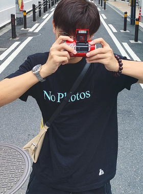 #FR2 GETTO月桃 不要拍照NoPhotos T-shirt 男女个性短袖T恤潮