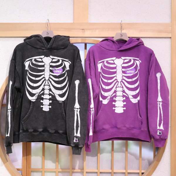 #FR2 撫NADESHIKO Frost Wash BONE Garment Dye Hoodie 连帽卫衣