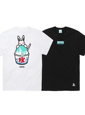 #FR2 月桃GETTO Shaved Ice Rabbit T-shirt 男女短袖T恤潮