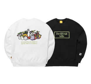 #FR2 × ONE PIECE 海贼王 Devil Fruit 恶魔果实 圆领长袖卫衣潮