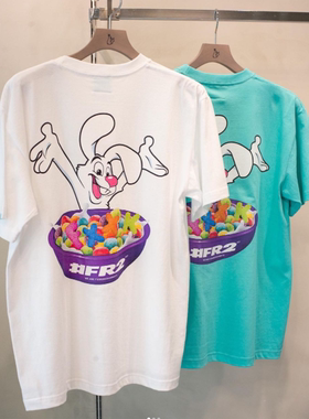 #FR2 GETTO月桃 Excited Rabbit T-shirt 男女情侣短袖短袖T恤潮