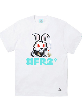 #FR2 月桃GETTO 马赛克像素 Pixel Art T-shirt 男女短袖T恤潮