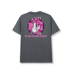 #FR2 联名 ASSC FXXKING RABBITS 大白兔印花 男女情侣短袖T恤潮