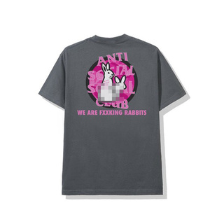 #FR2 联名 ASSC FXXKING RABBITS 大白兔印花 男女情侣短袖T恤潮