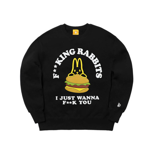 #FR2 Rabbit Burger Sweatshirt 圆领长袖卫衣潮