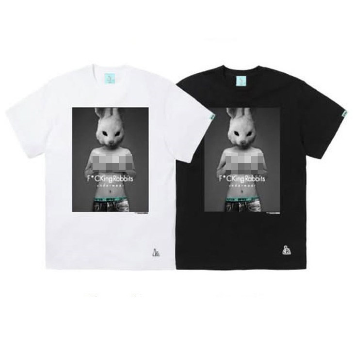 #FR2 月桃GETTO F**CKing Rabbits T-shirt 男女短袖T恤潮