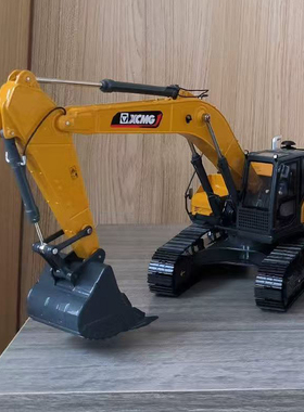 徐工集团挖机合金模型仿真大型全液压挖掘机工程车黄色XE380GK