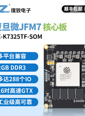 璞致FPGA核心板 复旦微JFM7系列 JFMK7325T 410T 光纤通信4K视频