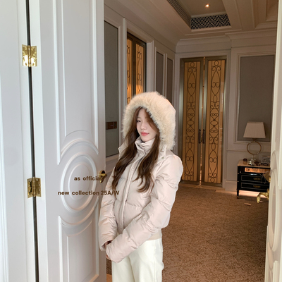 AS OFFICIAL-冬季时尚百搭羽绒服(配帽子可拆)(含90白鸭绒)25927