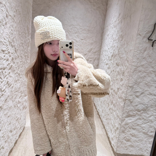 髦精——视觉小脸大翻领仿羊羔毛环保外套短外套8080 OFFICIAL