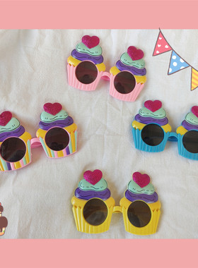 小红书派对爱心拍照道具生日眼镜