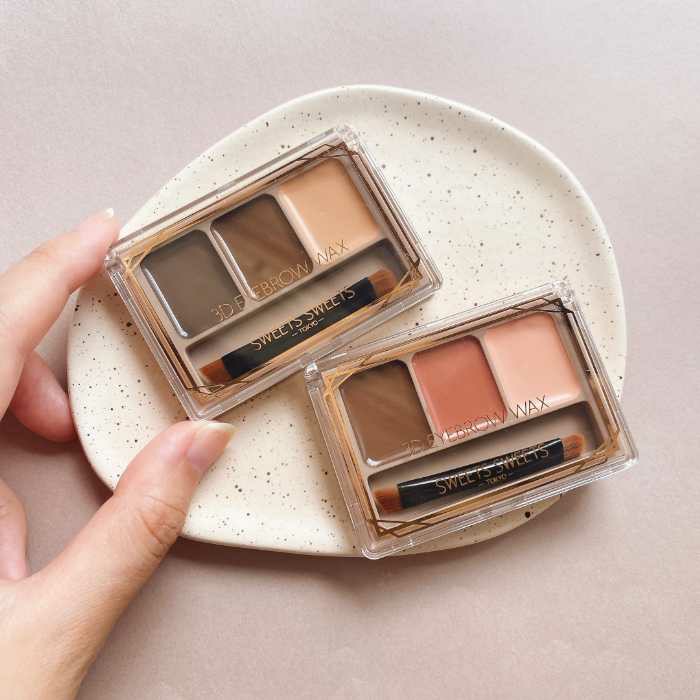 SWEETS-SWEETS三色眉膏 3D立体眉胶浓淡两色加遮暇色立体自然柔和