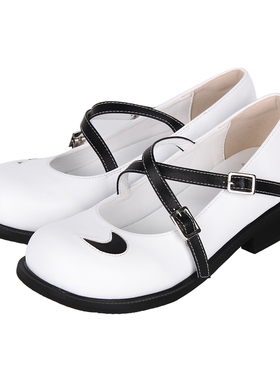 新品甜美洛丽塔Lolita鞋平跟圆头单带少女公主鞋C075