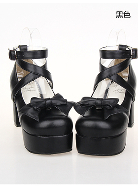 经典款热卖LOLITA鞋洛丽塔蝴蝶结公主鞋高跟洋装鞋 9812